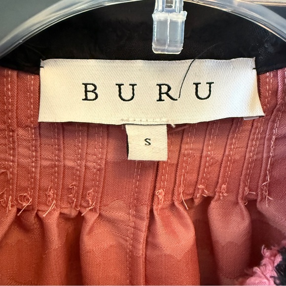 Buru Chic Pink and Black Mini Dress with Peter Pan Collar Size S - Picture 3 of 5